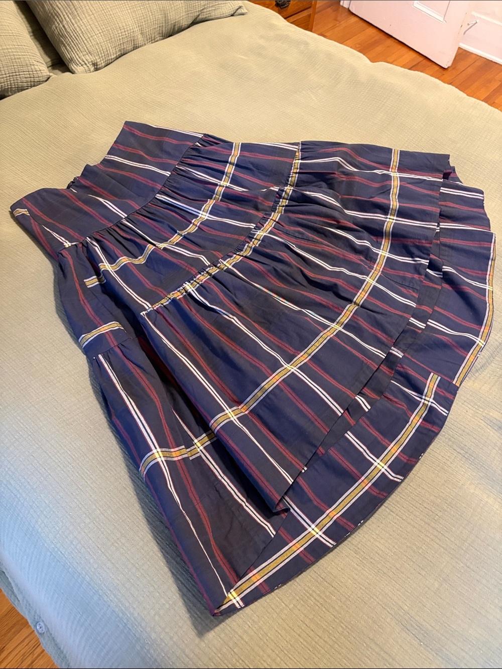 Banana Republic Plaid Pleated Skirt